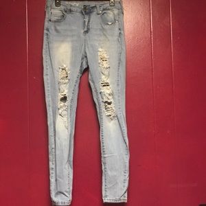 Lovesick ripped skinny jeans